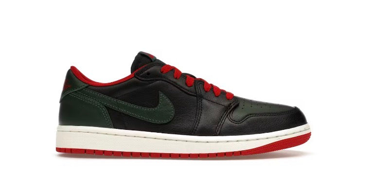 Air Jordan 1 Black George "Green Varisity Red"