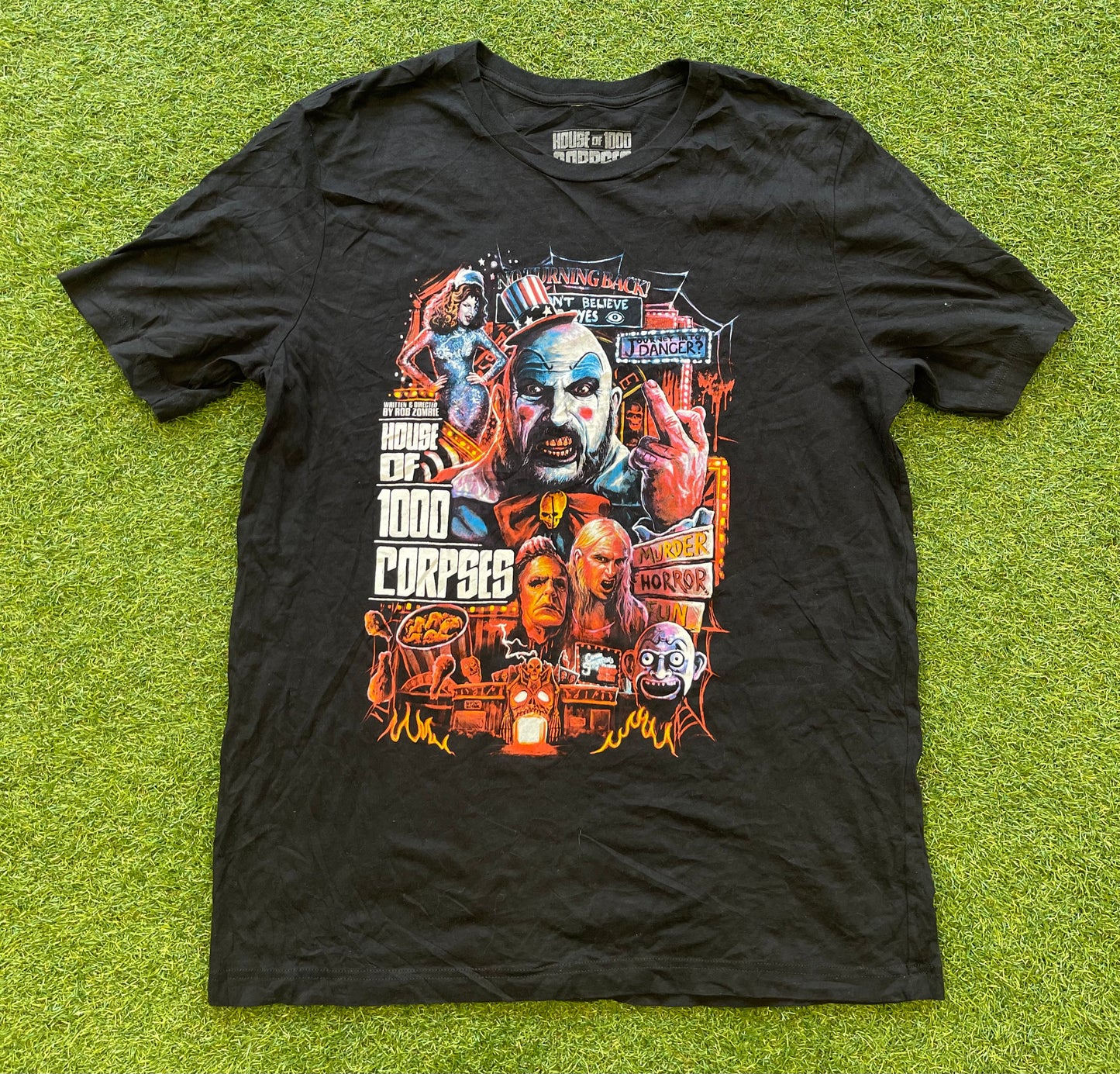 Horror movie collage vintage t